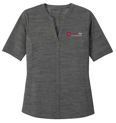 CustomOne LK583 Port Authority ® Ladies Stretch Heather Open Neck Top