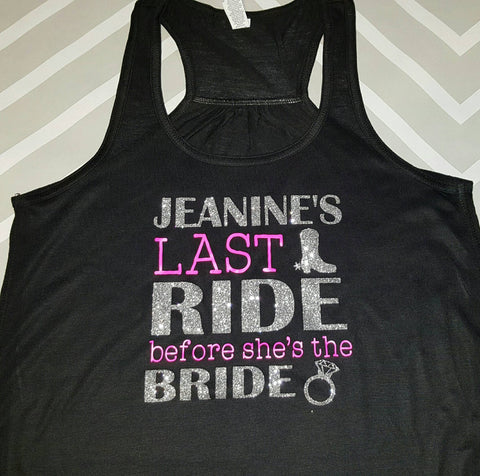 Bride's Last Ride T-shirt or Tank