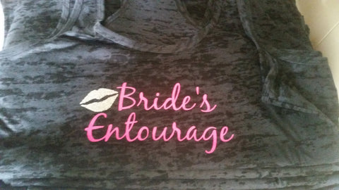 Bride's Entourage Burnout tank